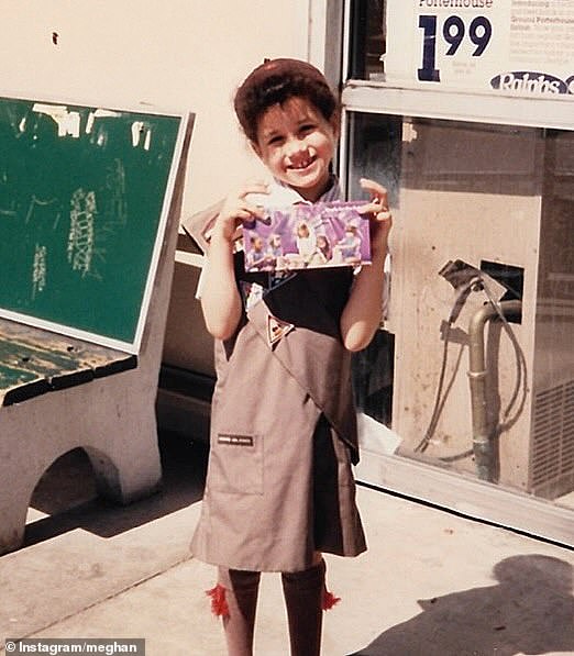 Meghan released throwback photos of herself as a child on Instagram to launch the show